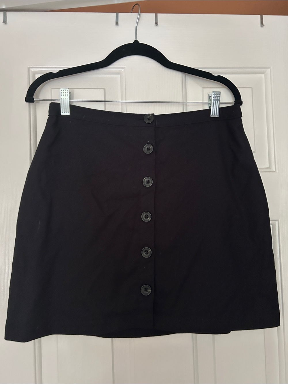 Abercrombie Black Button-Front Women's Skirt
